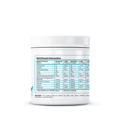 Unived Juniorâ€™s Hydration Mix | For Young Athletes | For Energy and to Replenish Lost Electrolytes & to Rehydrate | Essential Electrolytes with Vitamin C & Zinc | Ages 7-18 (Unflavoured)