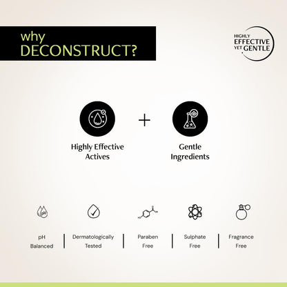 Deconstruct Nourishing Shampoo For Hair Breakage | Keratin & Biotin | For Dry and Frizzy hair | Gently Removes Excess Oil | Prevents Hair Breakage | For Healthy Hair | For Men & Women | 200ml