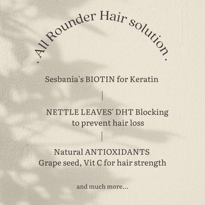 Earthful Biotin for Hair Growth, Supplement for men & women with Vitamic C for Strong & Shinier Hair, 100% Plant Based, DHT Blocker for Improved Hair Strength and Quality, Anti Hairfall, 30 Capsules