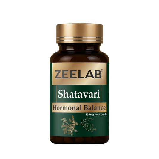 Zeelab Shatavari Capsules 100 Capsules | 500 mg each capsules | Herbal Health Supplement for Women | Made with Organic Shatavari Root