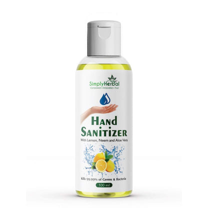 Simply Herbal Hand Sanitizer Neem, Lemon & Alcohol Based 100 ML