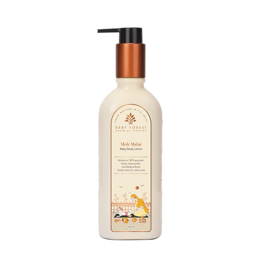 Baby Forest Rich Moisture Nourishing Baby Lotion | With Moisturizing Cream for Baby's Soft Skin | Gentle Daily Care for Newborns & Infants | 200ml | Paraben-Free, Derma Safe