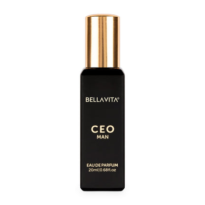 Bella Vita Luxury CEO MAN Eau De Parfum | Office Wear Perfume for Men with long lasting notes of Tonka and Agarwood 20 ML