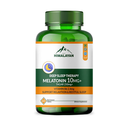 Divya Himalayan Natural Deep Sleep Melatonin 60 Tablets â€“ Supports Restful Sleep & Healthy Sleep Cycle