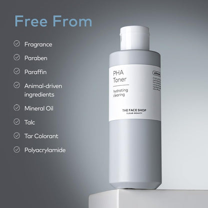 The Face Shop Alltimate PHA Toner, 200ml | Gentle Exfoliation & Smooth Skin | Hydrating Toner for Sensitive Skin | Korean Skincare