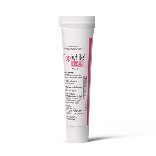 Dr. Reddyâ€™s Depiwhite Cream, Enriched with 2% Hydroquinone, 1% Antipollon, 7% Vitis Vinifera Oil & 2% Kojic Acid | No.1 Prescribed Brand By Dermatologists | Men & Women | 15ml