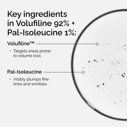 The Ordinary Volufiline 92% + Pal-Isoleucine 1% Plumping Anhydrous Serum, Facial Skincare for Loss of Volume, 15ml