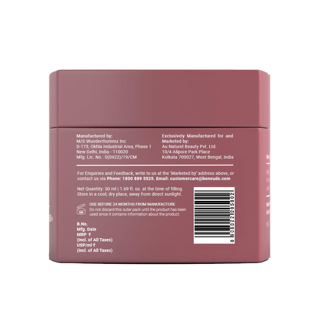 Be Neude Sleep On It Overnight Hydrating Mask 50ml â€“ Leave-on Night Cream Mask with Goat Milk, Niacinamide for Glowing, Nourished Skin; Hydration & Repair; Suitable for Men & Women, All Skin Types