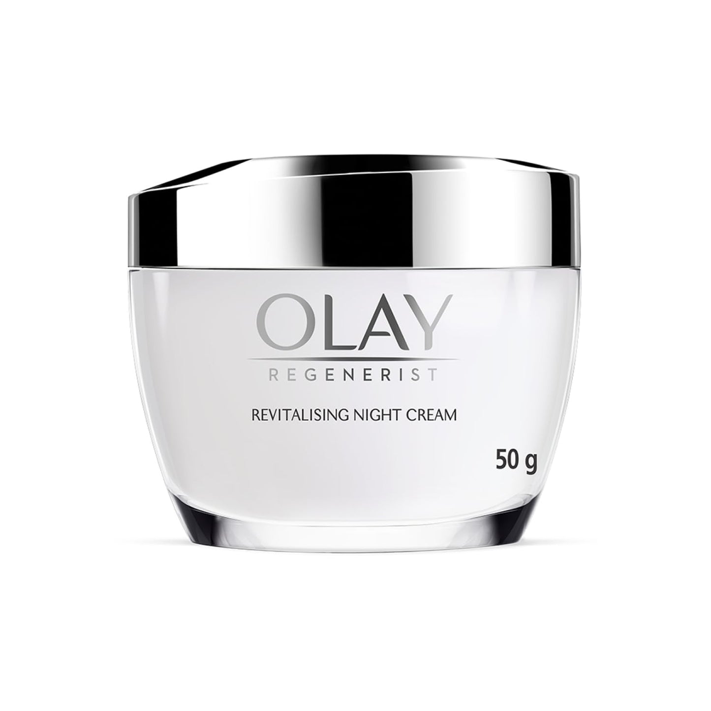 Olay Regenerist Night Cream with Hyaluronic Acid, Niacinamide & Pentapeptides | Skin Plumping Anti-Aging Moisturizer for Firm, Hydrated & Youthful Skin | Suitable for Normal, Dry, Oily & Combination Skin | 50g