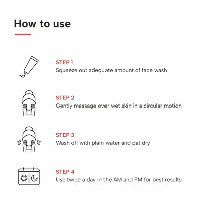 DERMATOUCH Bright & Even Tone Face Wash with Niacinamide, Vitamin E and Kojic Acid | Daily Gentle Face Cleanser For Tan, Pigmentation, Uneven Tone, Dark Spot Removal - 70G