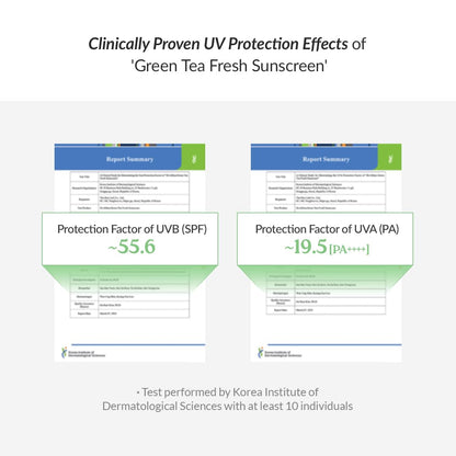 Dr.Althea Green Tea Fresh Sunscreen SPF 50+ PA++++ | Lightweight, Non-Greasy UV Protection | Vegan Korean Skincare | 45ml