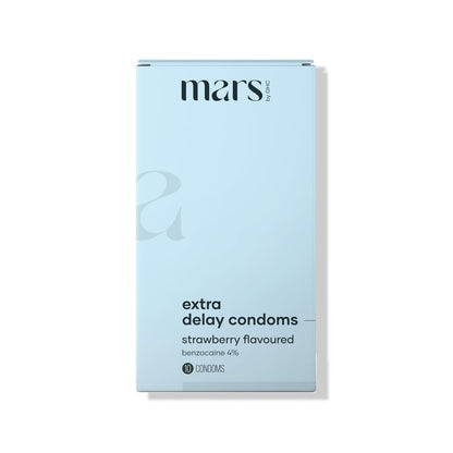 mars by GHC Extra Dotted Delay Condoms for Men - 10 Condoms (Pack of 1)