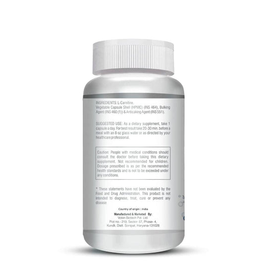 Vokin Biotech L-Carnitine Acetyl (ALCAR)- Support Brain Health- 500 mg â€“ 90 Capsules