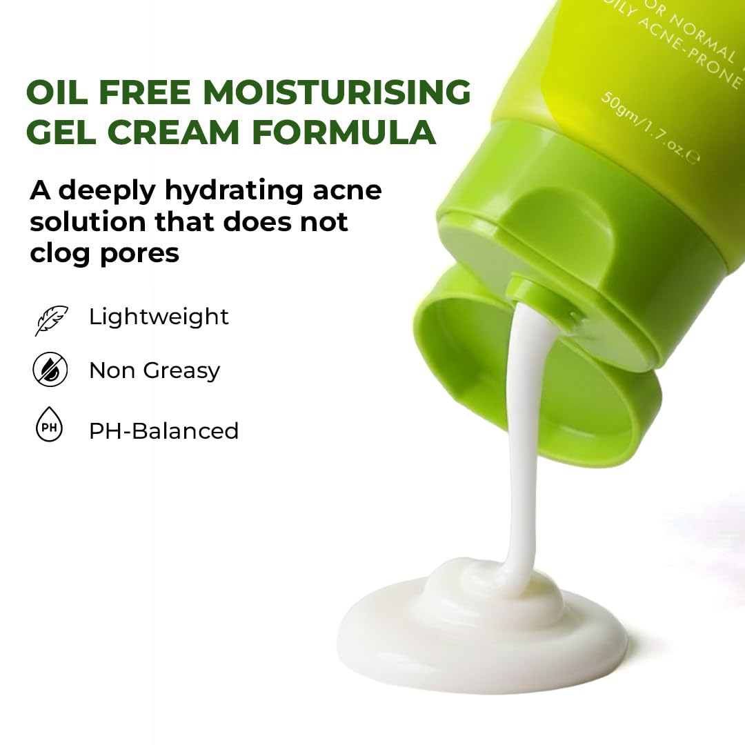 Conscious ChemistÂ® 2% Salicylic Acid Cream | 50g | Acne Spot Corrector | Moisturizer for Oily Acne Prone Skin, Face Cream for Men & Women, Overnight Acne & Oil Control, Itchiness & Redness, Non greasy Gel Cream - Flashfix