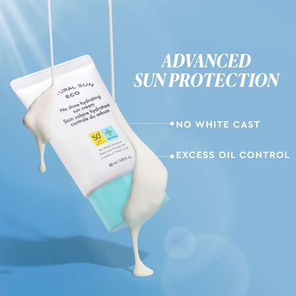 The Face Shop No Shine Hydrating Sunscreen SPF 50+ PA++++ with UVA/B protection, No White Cast, Water Resistant, Lightweight Korean Sunscreen for Oily Skin, 30ML