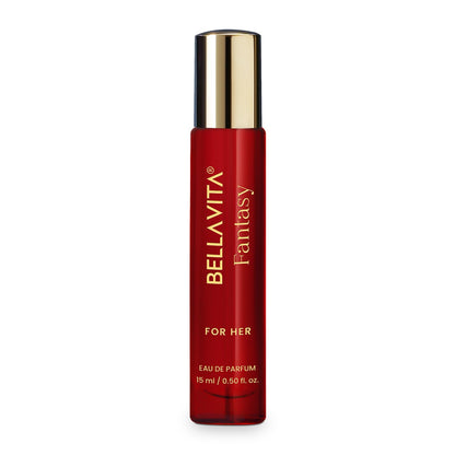 BELLAVITA Mood Collection Fantasy EDP for Her with Pink Pepper, Jasmine and Patchouli |Premium, Long Lasting Fragrance Perfume for Women, 15ml