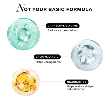 Novology Sebosys Control Scalp Serum for 48hrs Oil Control with 1% Capryloyl, Salicylic Acid, Niacinamide| Targets greasy hair and itchy scalp | 50ml