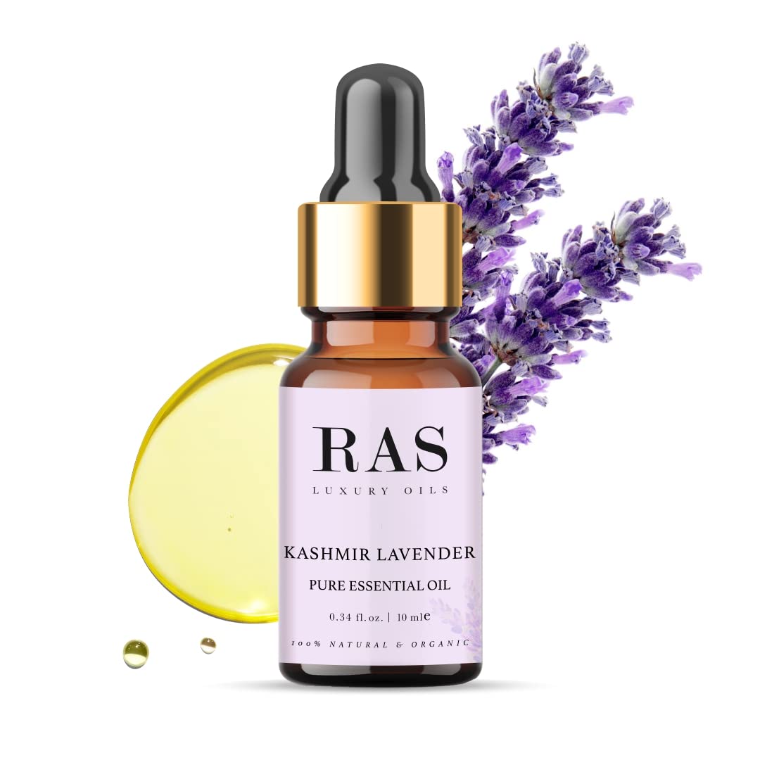 RAS LUXURY OILS Pure Essential Oil Organic 10ml (Tea tree) | Best For Acne, Face, Skin & Hair, Reduces Dark Spots, Dandruff