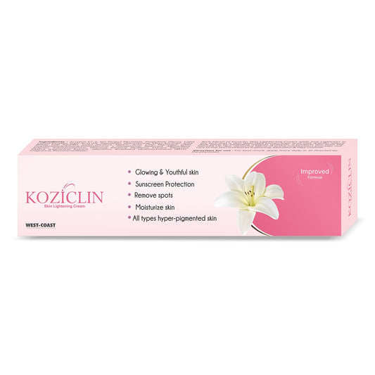 Koziclin Kojic Acid, Arbutin, Vitamin C, Glutathione & Niacinamide Skin Whitening & Lightening Cream| Brightening Face Cream for Glowing Skin, Removes Dark Spots, Tan & Pigmentation | Lightweight For Men & Women - 15 Gm