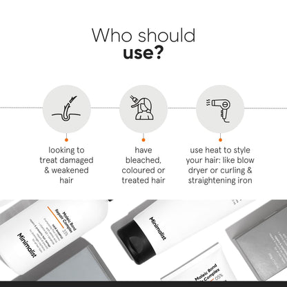 Minimalist Maleic Bond Repair Hair Care Gift Set | Hair Serum, Shampoo, Mask Trio