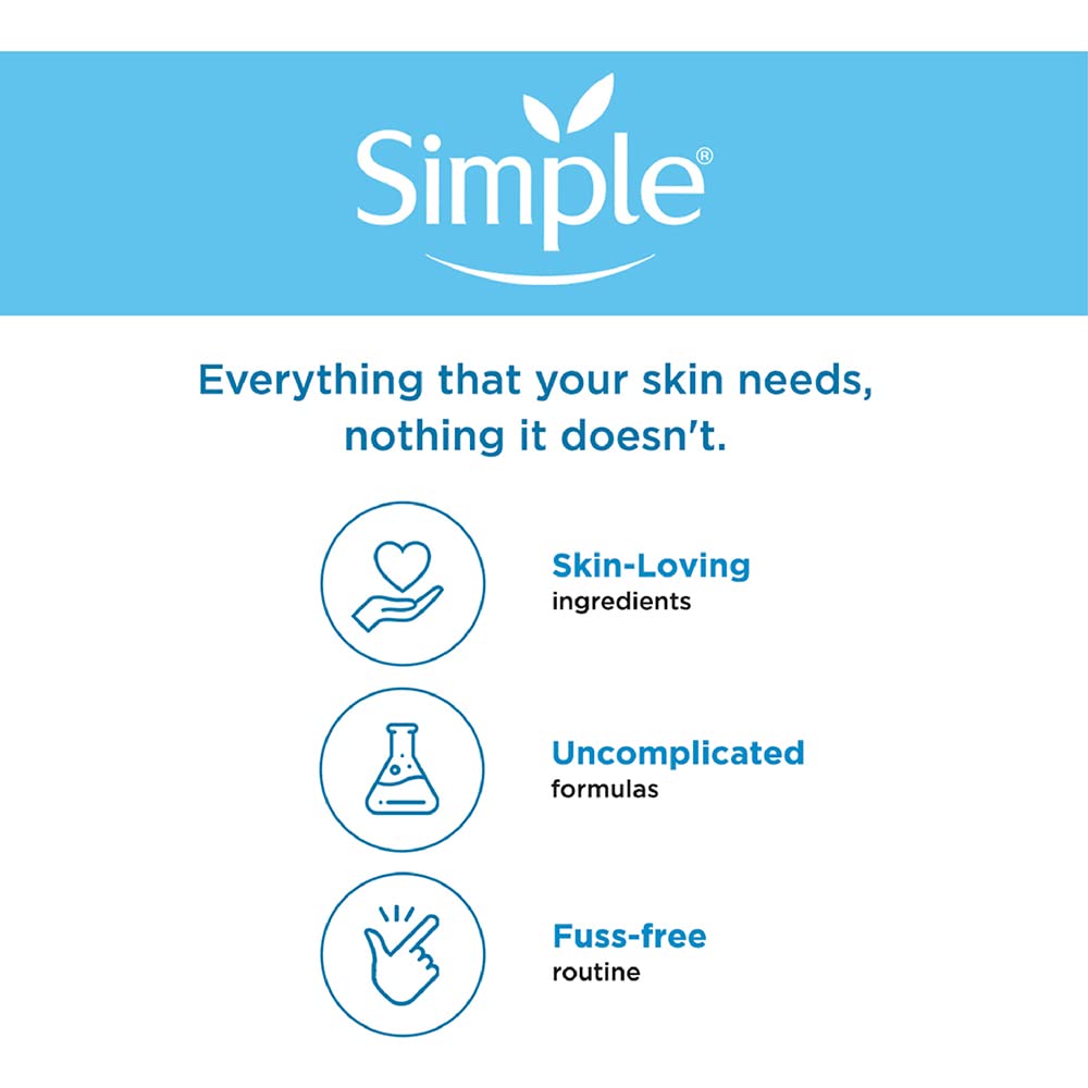 Simple Water Boost Skin Quench Sleeping Creme| 100HR Hydration |For Dry Skin Type| No Alcohol| No Perfume| No Harsh Chemicals| 40 g