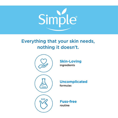 Simple Water Boost Skin Quench Sleeping Creme| 100HR Hydration |For Dry Skin Type| No Alcohol| No Perfume| No Harsh Chemicals| 40 g