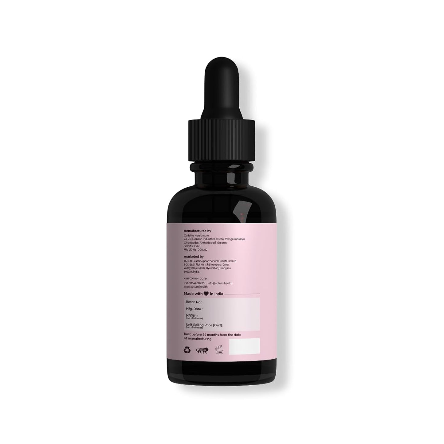 Saturn by GHC Intimate Depigmentation Serum Powered With Kojic Acid, Lactic Acid for Underarms, Thighs, Elbows, Back & Bum, 30ml