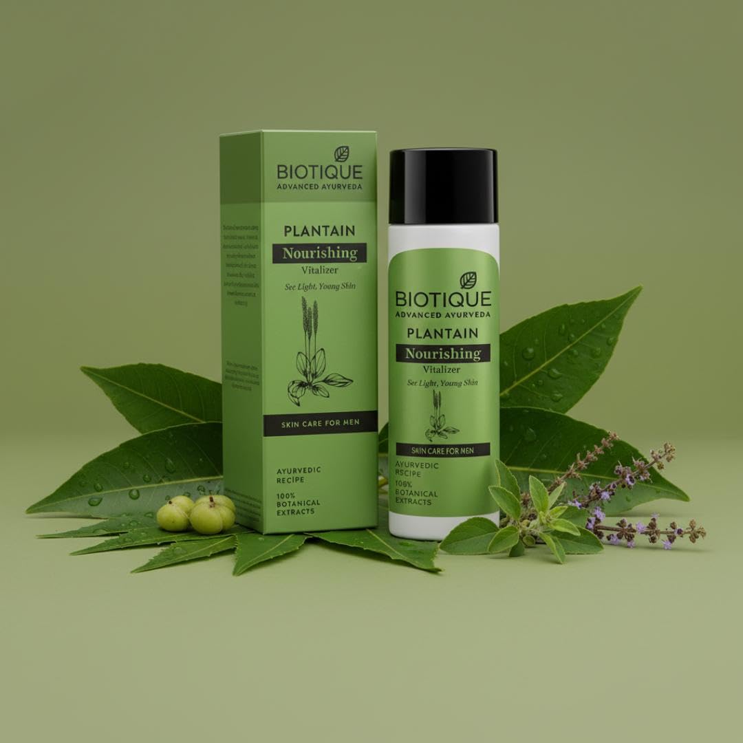 Biotique Plantain Nourishing Vitalizer for Men, 120ml