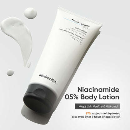 Minimalist Body Care Kit | 2% Salicylic Acid Body Wash + Underarm Roll-On + Niacinamide 5% Body Lotion | Ideal for Body Acne & Bumpy Skin, Hydration & Barrier Repair, Odor & Darkness | For Women & Men