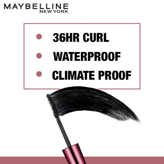 Maybelline New York Mascara, Highly Pigmented Colour, Long-lasting, Waterproof, Hypercurl , Black, 9.2ml