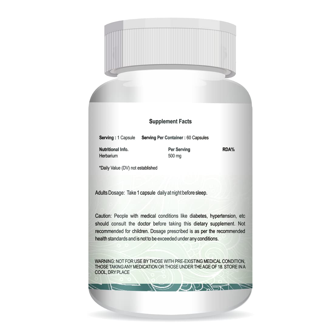 Pro Herbarium Protects Liver, Heart, Lungs, Stomach & Skin from Parasites For Men & Women (60 Capsules)
