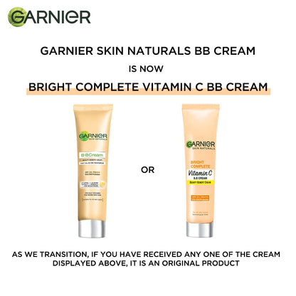 Garnier Skin Naturals, B.B. Cream, Moisturising & Brightening, Bright Complete Vitamin C, 30 g
