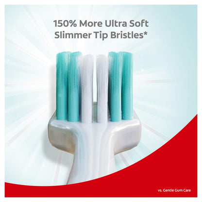 Colgate Gentle Enamel Ultra Soft Bristles Manual Toothbrush For Adults, 4 Pcs & Maxfresh Anticavity Toothpaste Gel, Spicy Fresh - 300Gm (Saver Pack), Assorted