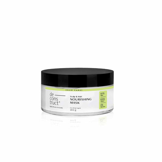 Deconstruct Nourishing Unscented Hair Mask For Deep Nourishment For All Hair Types|0.1% Biotin + 0.5% Vitamin F + 2% Shea Butter|Frizzy Hair|Reduces Hair Breakage|For Men & Women|200Gm,1 Count