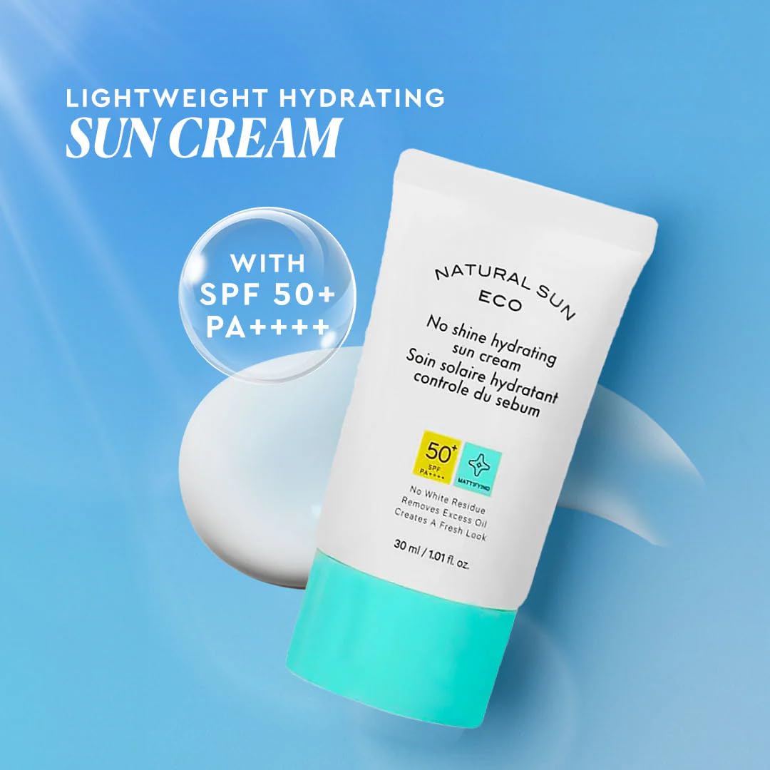 The Face Shop No Shine Hydrating Sunscreen SPF 50+ PA++++ with UVA/B protection, No White Cast, Water Resistant, Lightweight Korean Sunscreen for Oily Skin, 30ML