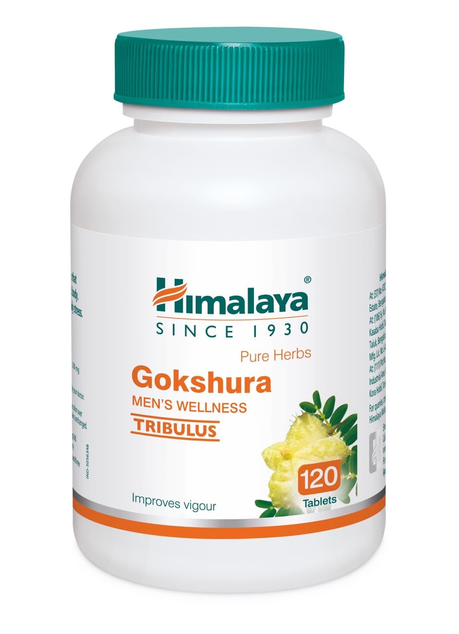 Himalaya Herbals Gokshura (Tribulus Terrestris) I Pure Herb I 120 Capsules I Men S Wellness I Improves Vigour I Boosts Strength And Stamina I 250 Mg Extract Of Gokshura..