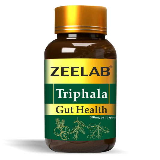 Zeelab Triphala Gut Health Capsules || Improves Digestion & Bowel Wellness | Relieves Constipation (100 Capsules)