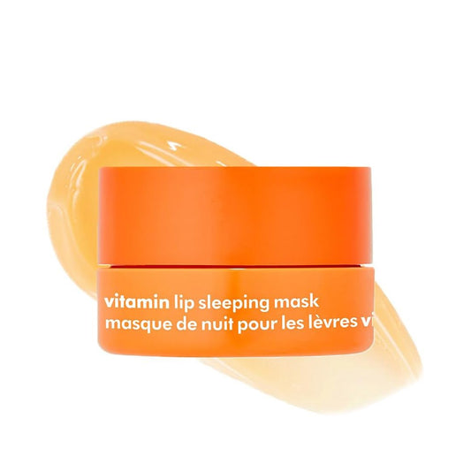 The Face Shop Vitamin C Lip Sleeping Mask (14g) - Smooths & Softens Dry Lips - Hydrating Lip Mask, Lip Moisturizer - Overnight Lip Care - Korean Skin Care