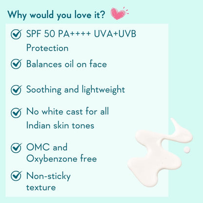 WishCare Niacinamide Oil Balance Fluid Sunscreen SPF 50 PA++++ In-Vivo Tested | 8Hrs+ SPF Protection | Lightweight, Matte & No White Cast | Sunscreen SPF 50 For Oily Skin, Sensitive, Dry & Combination Skin | For Women & Men | 50 ml