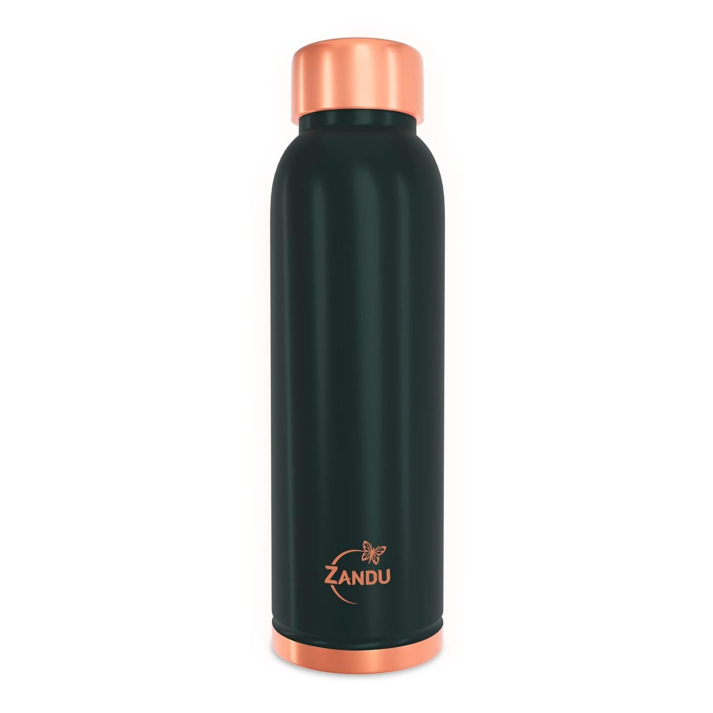 Zandu Copper Bottle : Prepared with 100% Pure Copper |Supports Digestive & Liver Health | Helps Enhance Immunity| Useful in Promoting Overall Health (Pack of 950 ml)