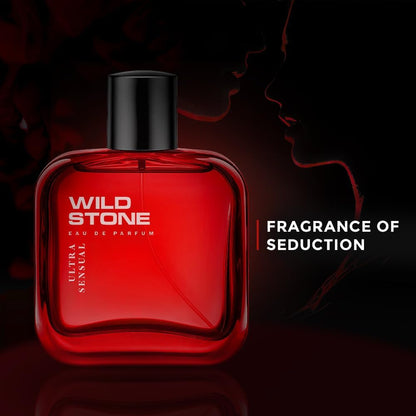Wild Stone Ultra Sensual Perfume Spray for Men, 100ml, A Sensory Treat for Casual Encounters, Aromatic Blend of Masculine Fragrances