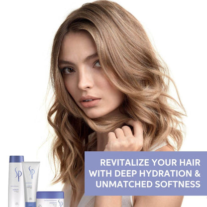 Wella Professionals SP Hydrate Shampoo for Frizzy and Dry Hair | Intense Hydration for Dull & Flaky Scalp | Gentle Cleansing & Lightweight Moisturisation