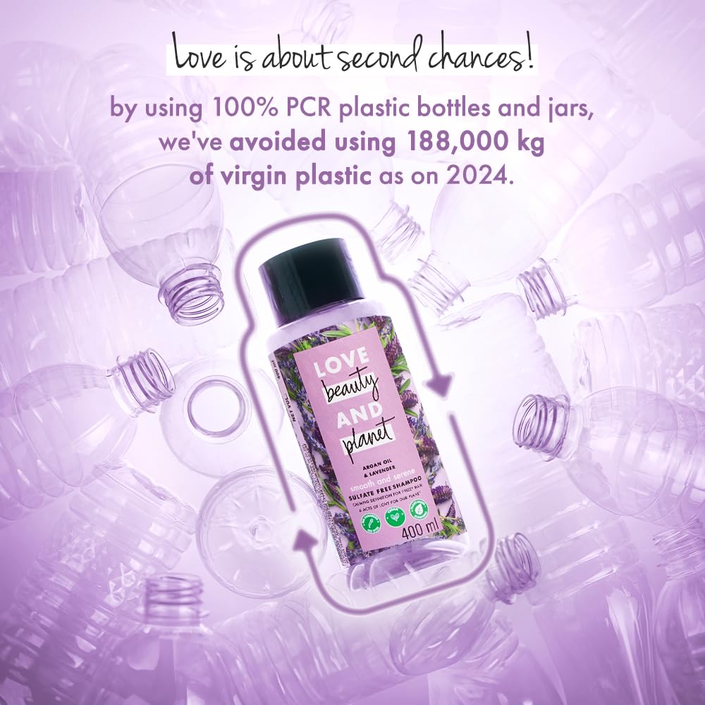 Love Beauty & Planet Argan Oil & Lavender Magic Mask for Smooth Frizz Free Hair|No Sulfates,No Paraben|100ml