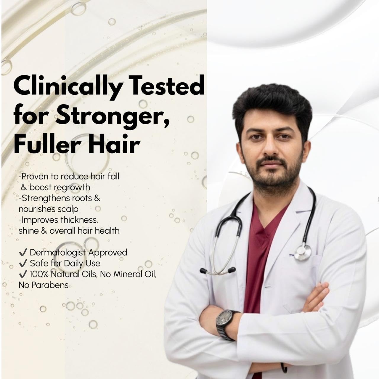 Brilliance Formula TOCO Herbal Hair Growth Oil | 3x Onion Black Seed, Rosemary, Argan Oil, Vitamin E & Biotin | Anti Hair Fall, Fast Regrowth & Nourishing Non-Sticky Hair Oil for Men & Women, 100ml â€“ Dermatologist Tested