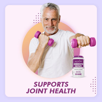 HealthyHey Nutrition Chondroitin Sulphate Support for Joints, 60 Capsules