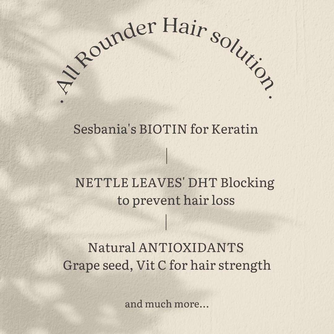 Earthful Biotin for Hair Growth, Supplement for men & women with Vitamic C for Strong & Shinier Hair, 100% Plant Based, DHT Blocker for Improved Hair Strength and Quality, Anti Hairfall, 30 Capsules
