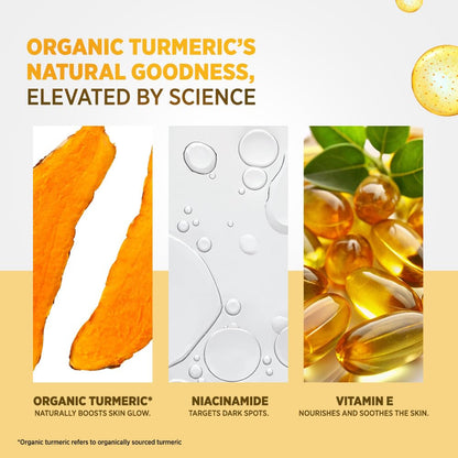 Himalaya Turmeric Serum Cleanser | Niacinamide + Vitamin E + Serum Infused Facewash| Clears dark spots for glowing skin | 180ml