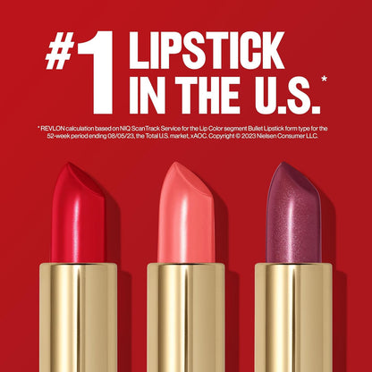 REVLON Super Lustrous Creme Lipstick, 80% Conditioning Ingredients, intance color, Waterproof, Long-Lasting, 100% Vegan Lipstick, Rum Raisin (535), 4.25 gm