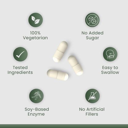Nattokinase supplement by Nutramito, 200mg (4000 FU) per serving of 2 capsules, Natural Enzyme Supplement for Heart Health, Vitamin Kâ€“Free Formula, Supports Heart Health & Smooth Circulation