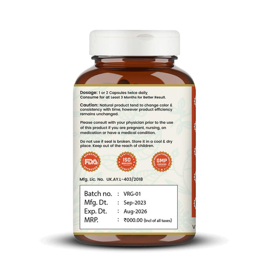 Salacia Oblonga Capsules â€“ 60 Capsules | Supports Healthy Blood Pressure & Cholesterol Levels | 100% Natural Salacia Extracts | Plant-Based Ingredients